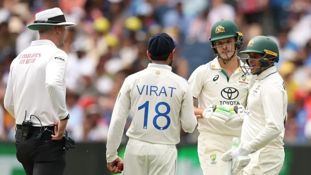 Kohli vs. Konstas: Heated Mid-Pitch Altercation at the MCG Sparks Controversy